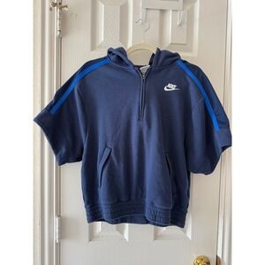 Nike Ball For All Youth Hoodie Blue‎ Half Zip."